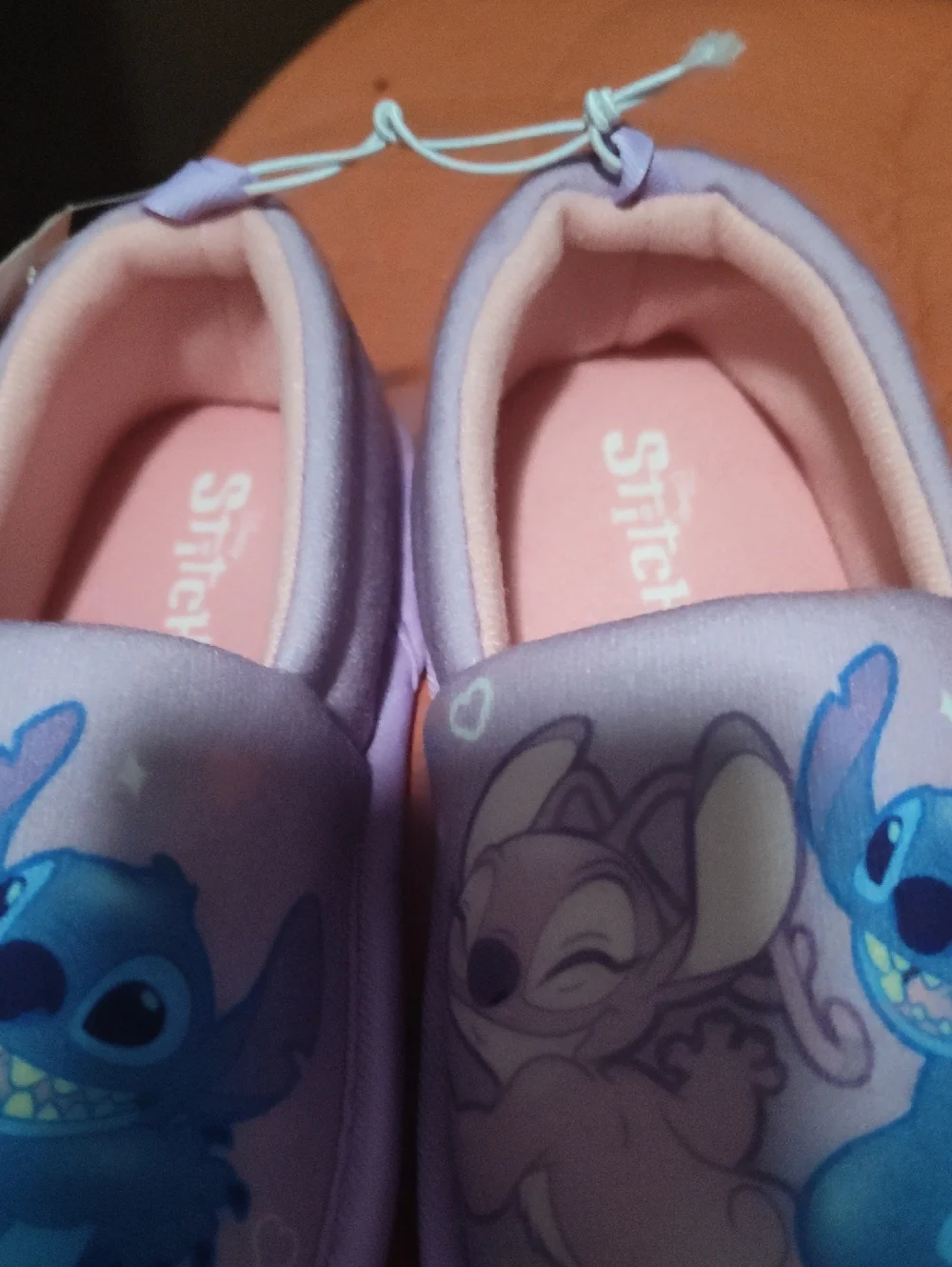 Girls' Stitch Slip-On Kids Shoes - Light Purple Slipper Sock
